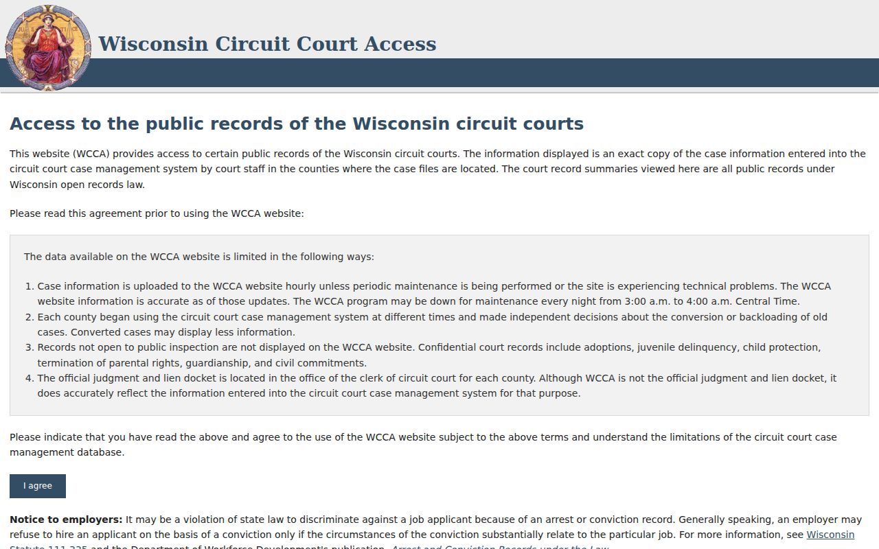 New Berlin resident lookup on the Wisconsin court search screen