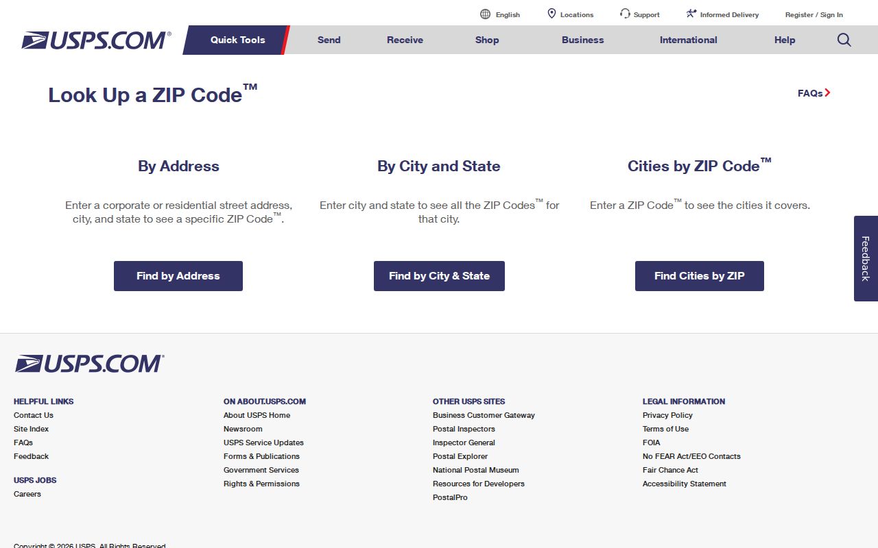 New Berlin ZIP code directory search in USPS Lookup